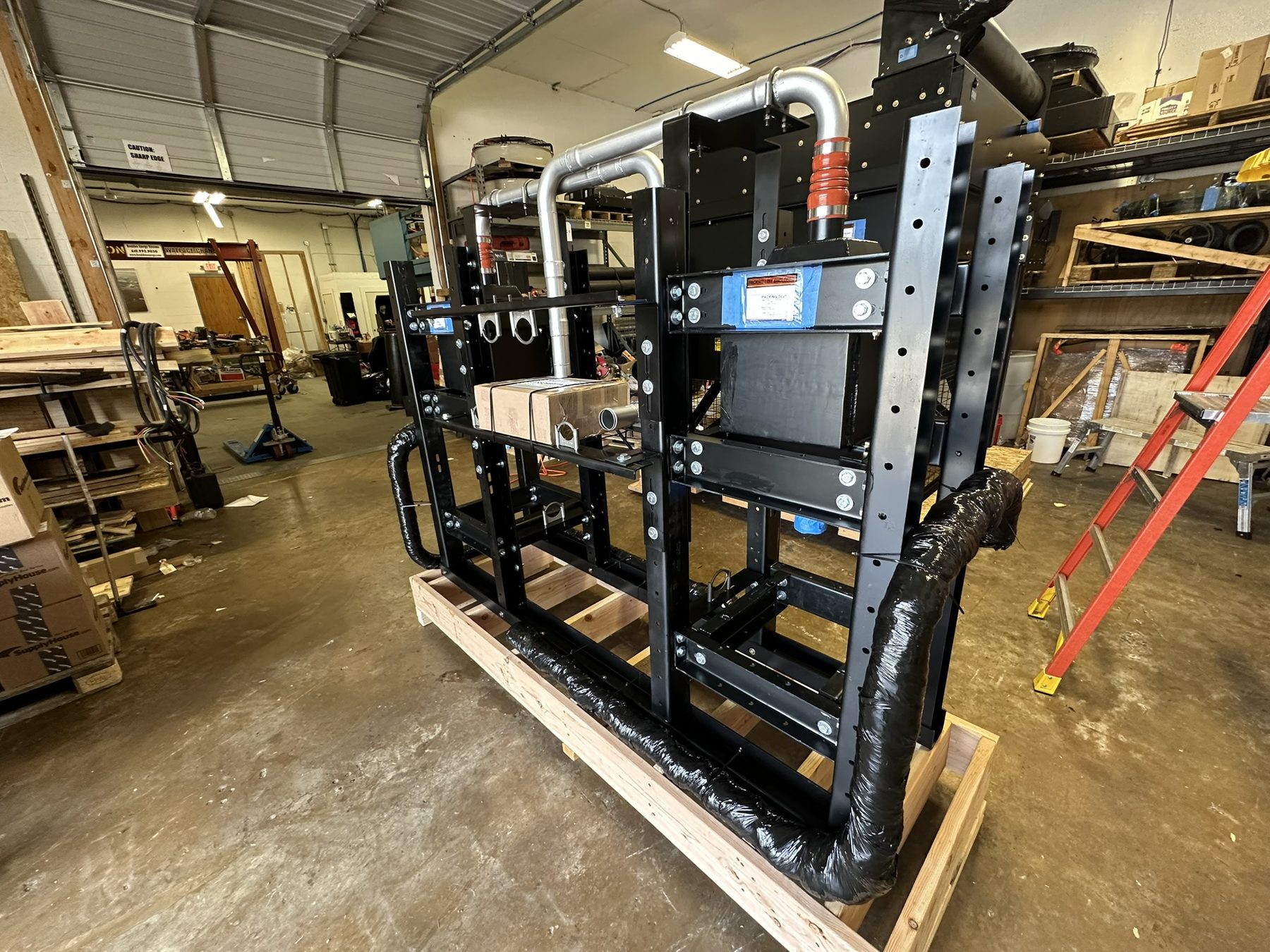 Piped heat exchanger package